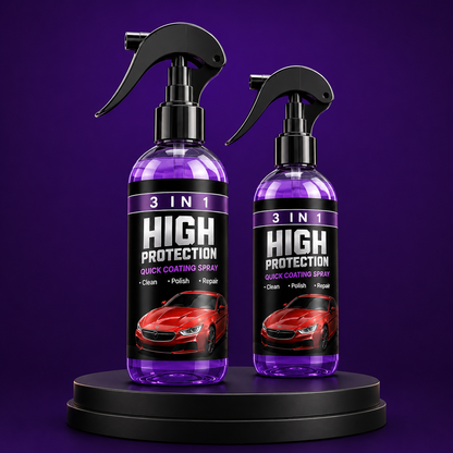 🚗✨ 3-in-1 High Protection Coating Spray - Car Wax Polish Spray (Pack of 1)