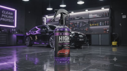 🚗✨ 3-in-1 High Protection Coating Spray - Car Wax Polish Spray (Pack of 1)
